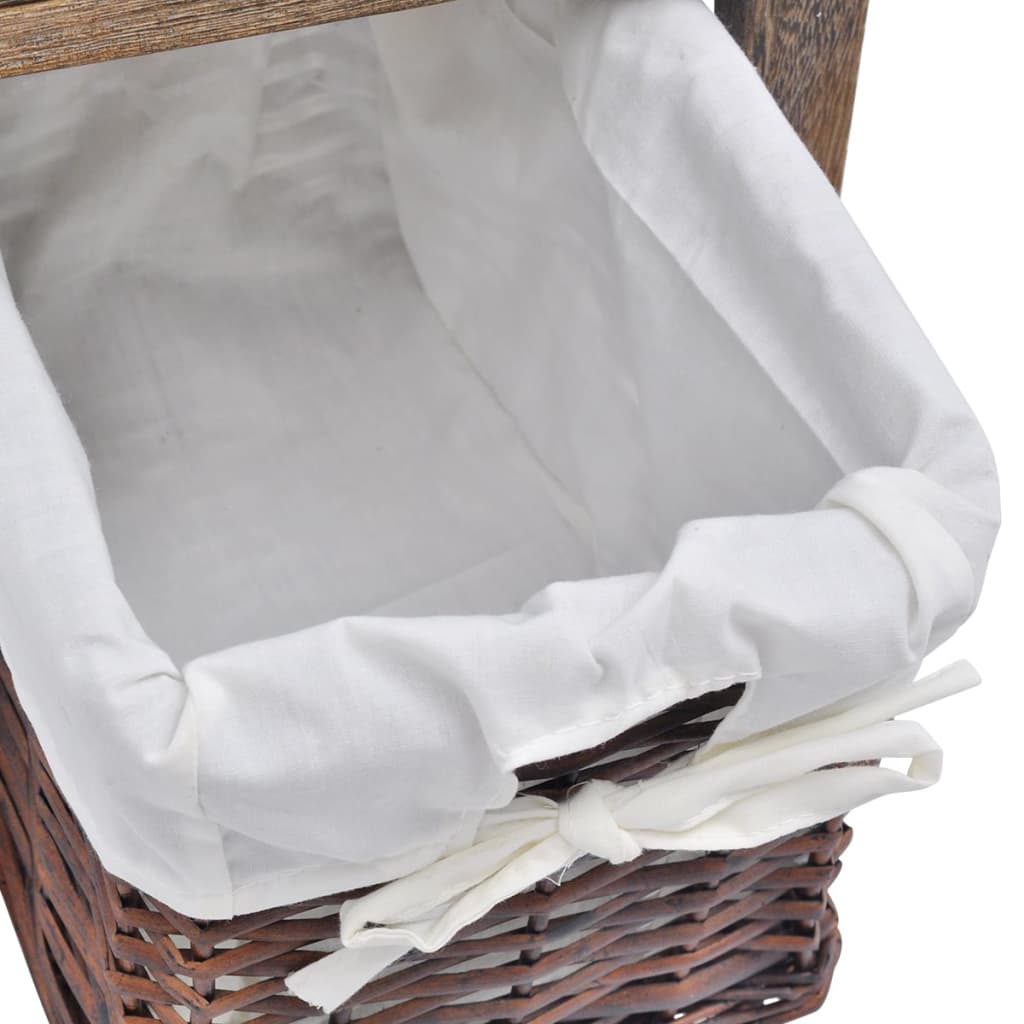 Nachtkastjes 2 st hout bruin is nu te koop bij PeponiXL, paradijselijk wonen!