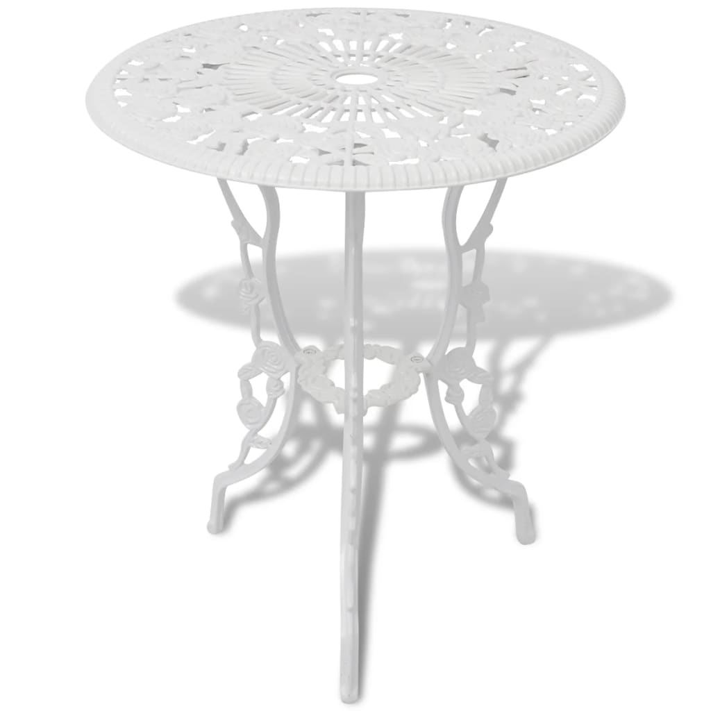 3-delige Bistroset gietaluminium wit is nu te koop bij PeponiXL, paradijselijk wonen!