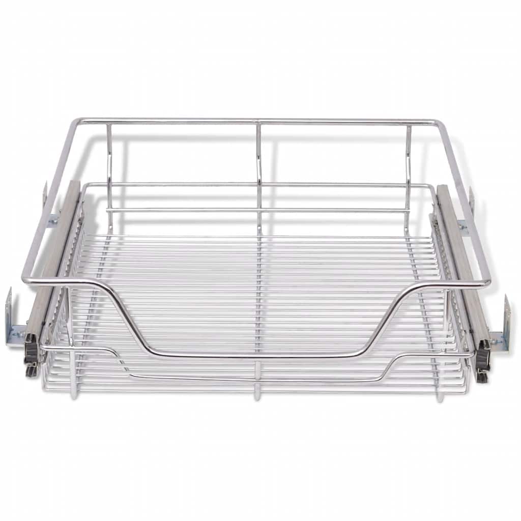 Draadmanden uittrekbaar 2 st 500 mm zilverkleurig is nu te koop bij PeponiXL, paradijselijk wonen!