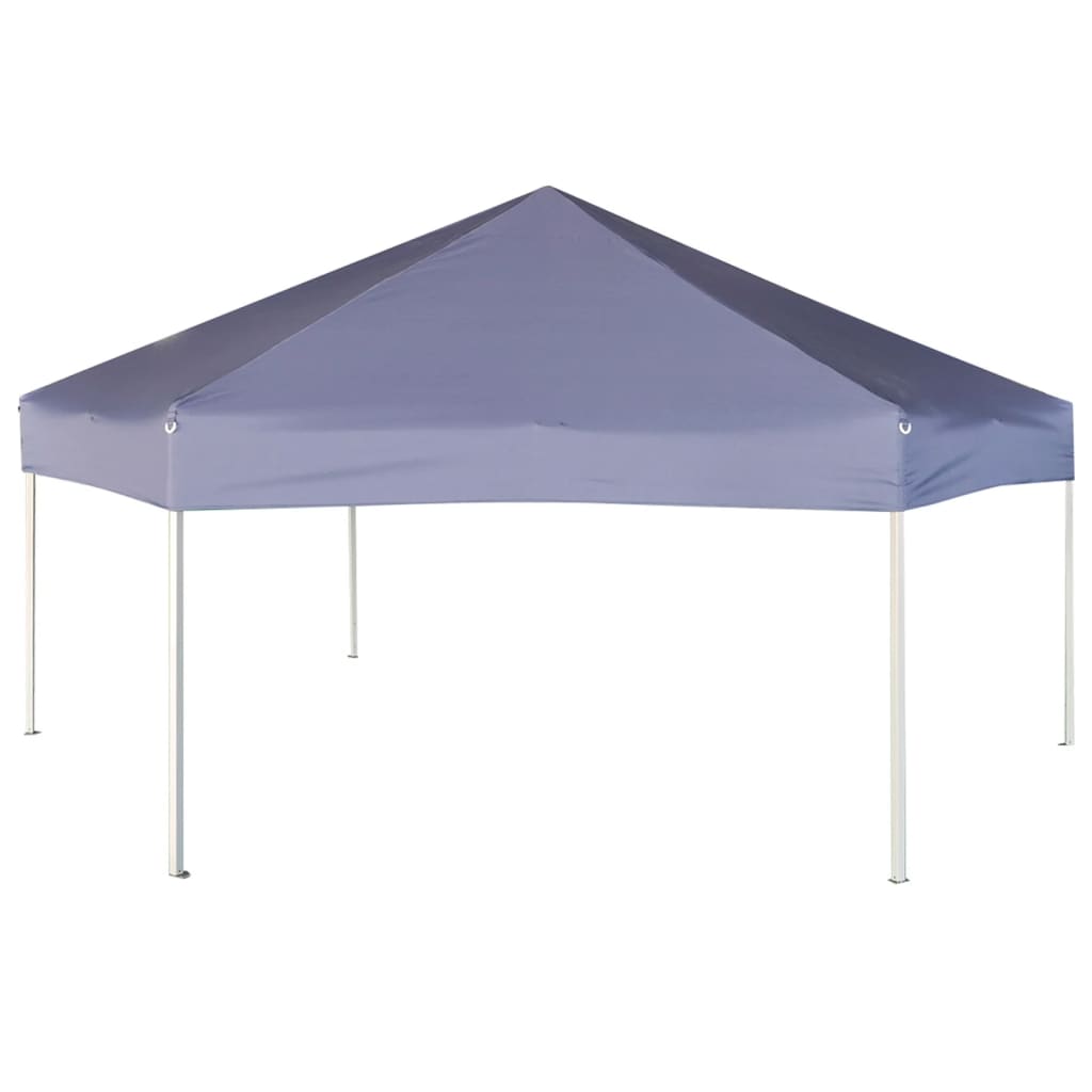 Partytent met zijwanden pop-up zeshoekig 3,6x3,1 m donkerblauw is nu te koop bij PeponiXL, paradijselijk wonen!