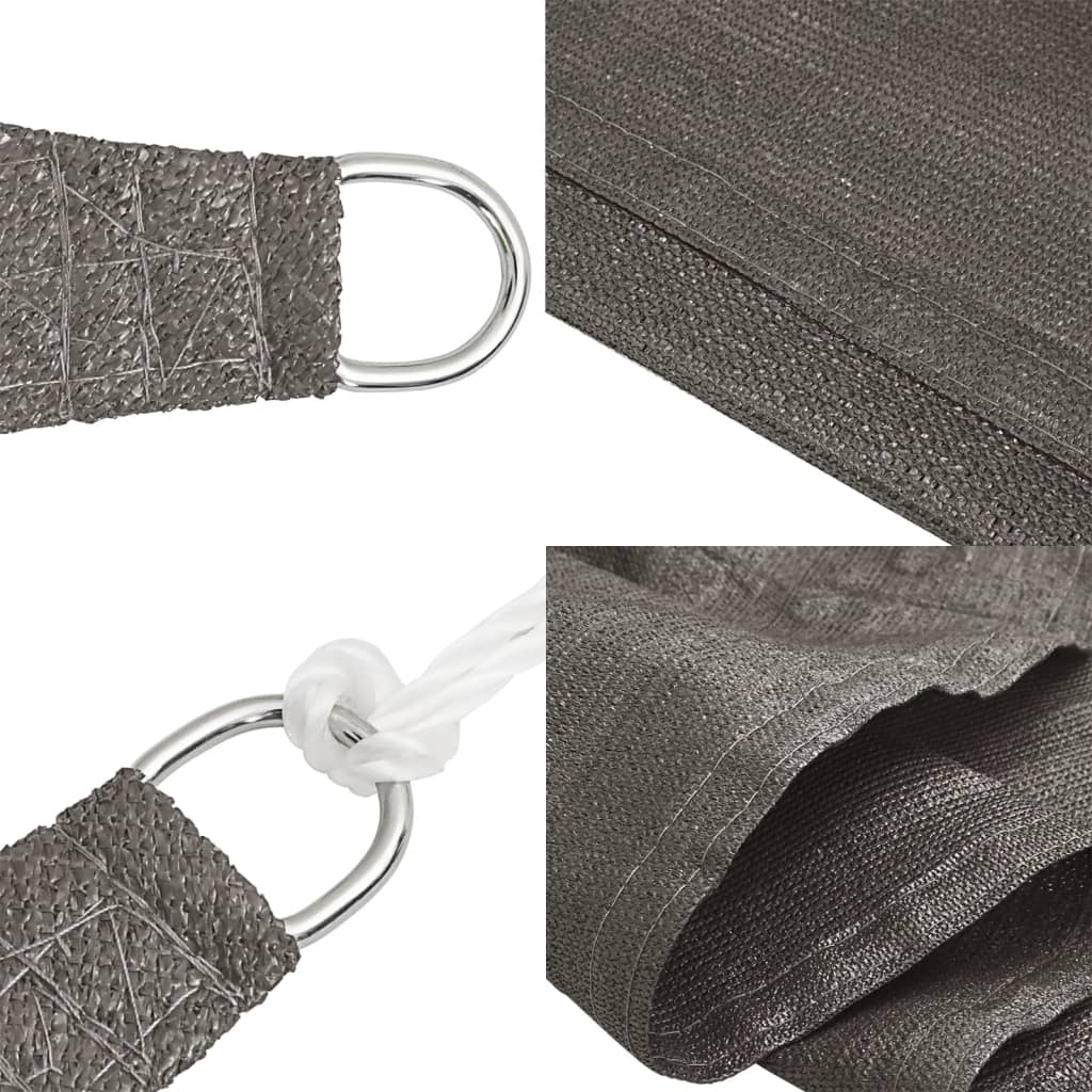 Zonnescherm HDPE rechthoekig 2x4 m antraciet is nu te koop bij PeponiXL, paradijselijk wonen!