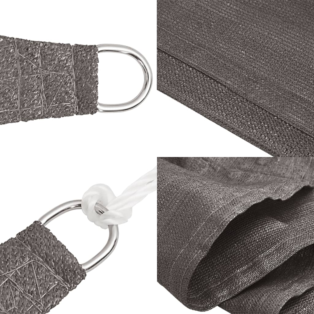 Zonnescherm HDPE rechthoekig 4x6 m antraciet is nu te koop bij PeponiXL, paradijselijk wonen!