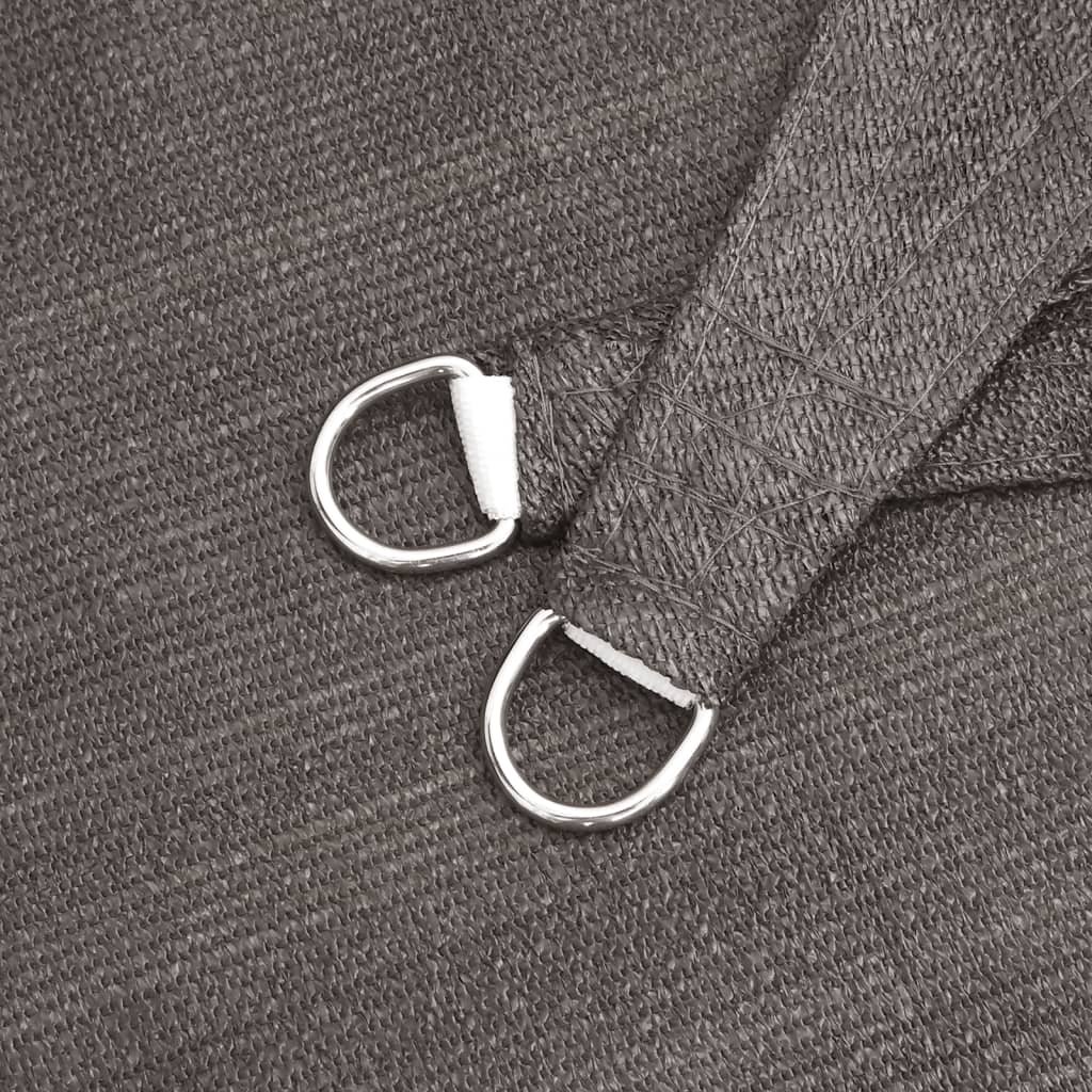 Zonnescherm HDPE driehoekig 5x5x5 m antraciet is nu te koop bij PeponiXL, paradijselijk wonen!