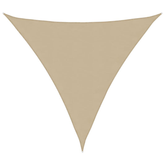 Zonnescherm driehoekig 3,6x3,6x3,6 m oxford stof beige is nu te koop bij PeponiXL, paradijselijk wonen!