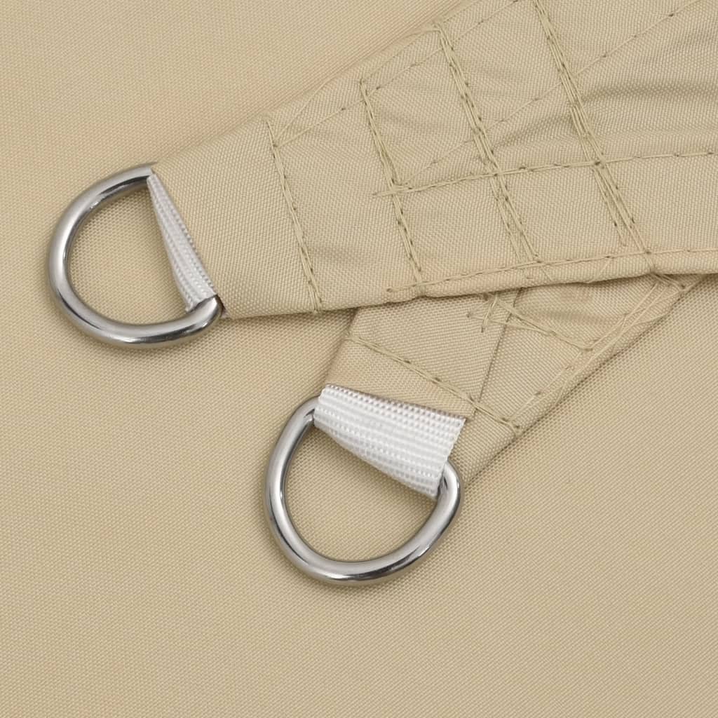 Zonnescherm driehoekig 3,6x3,6x3,6 m oxford stof beige is nu te koop bij PeponiXL, paradijselijk wonen!