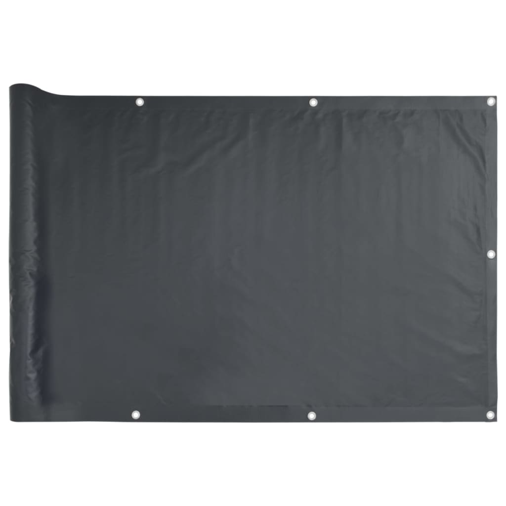 Balkonscherm 90x600 cm oxford stof antraciet is nu te koop bij PeponiXL, paradijselijk wonen!