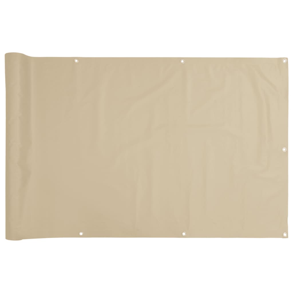 Balkonscherm Oxford textiel 75x600 cm beige is nu te koop bij PeponiXL, paradijselijk wonen!