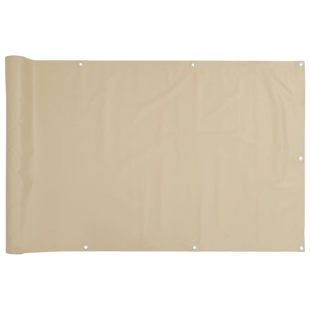 Balkonscherm Oxford textiel 90x600 cm beige is nu te koop bij PeponiXL, paradijselijk wonen!