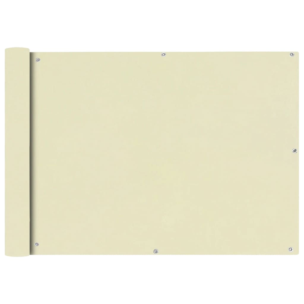 Balkonscherm Oxford textiel 75x400 cm crème is nu te koop bij PeponiXL, paradijselijk wonen!