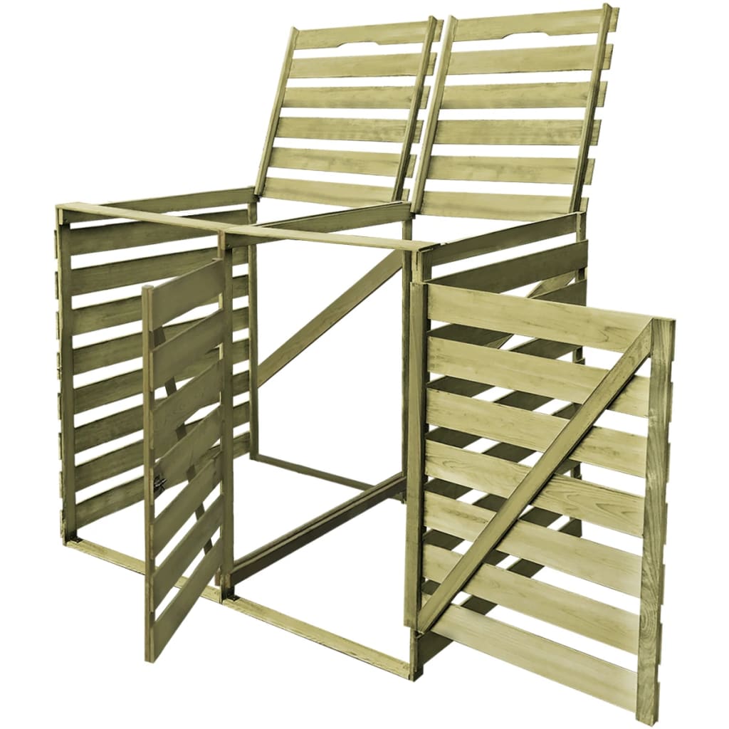 Containerberging dubbel 240 L geïmpregneerd hout is nu te koop bij PeponiXL, paradijselijk wonen!
