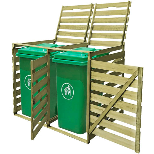 Containerberging dubbel 240 L geïmpregneerd hout is nu te koop bij PeponiXL, paradijselijk wonen!