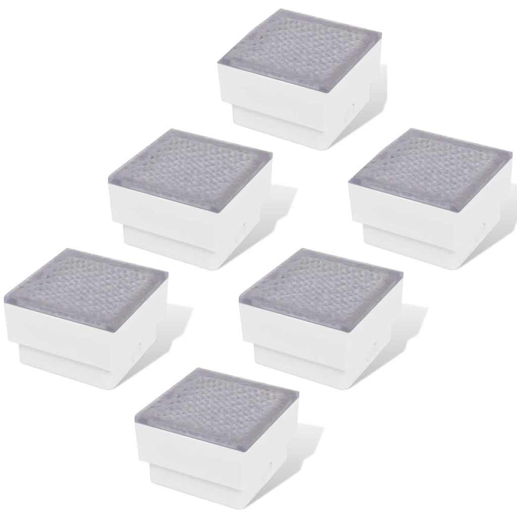 Grondspots 6 st LED 100x100x68 mm is nu te koop bij PeponiXL, paradijselijk wonen!