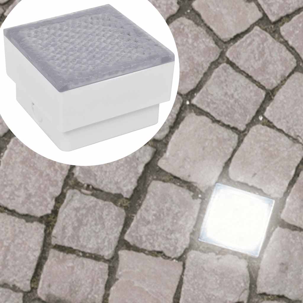 Grondspots 6 st LED 100x100x68 mm is nu te koop bij PeponiXL, paradijselijk wonen!