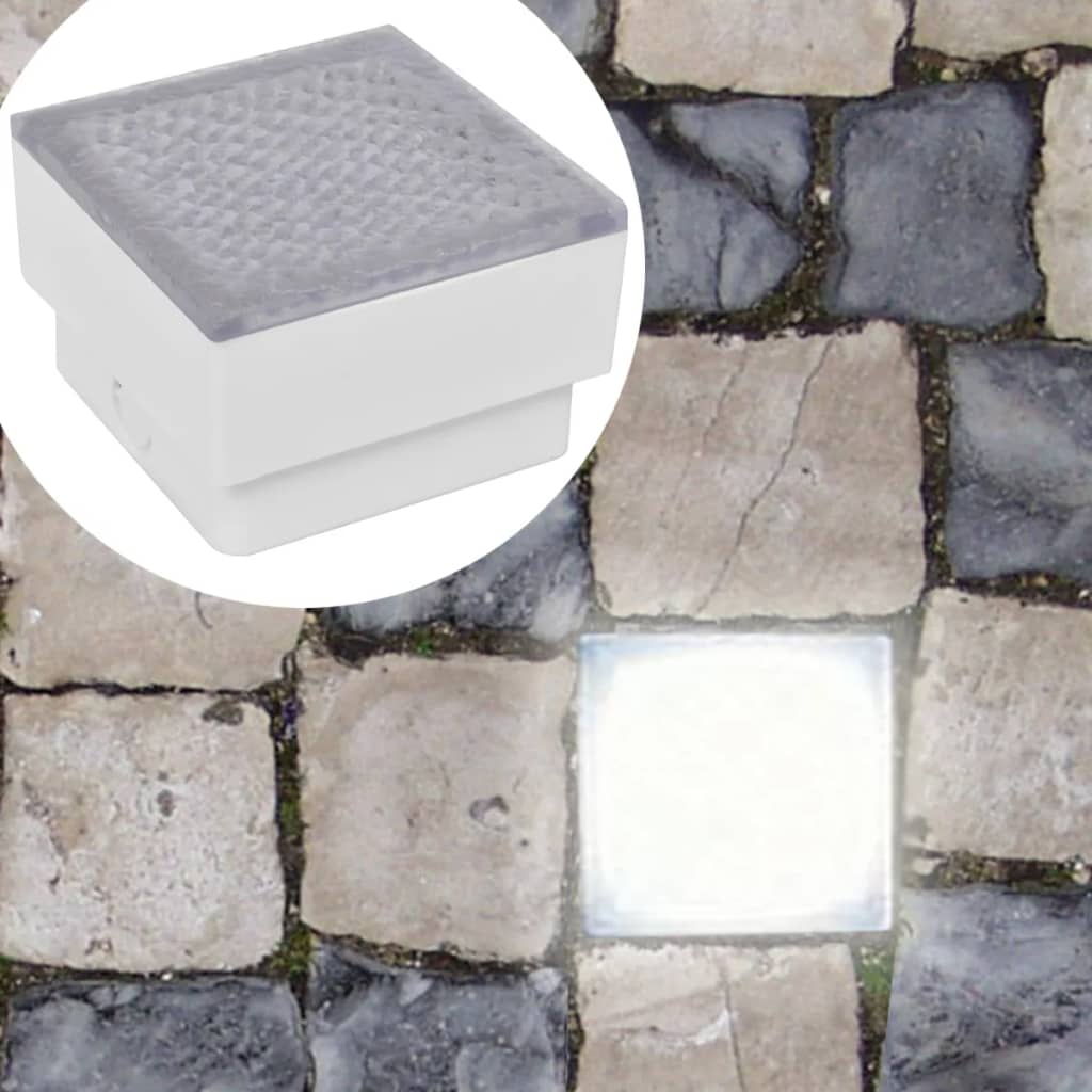 Grondspots 6 st LED 100x100x68 mm is nu te koop bij PeponiXL, paradijselijk wonen!