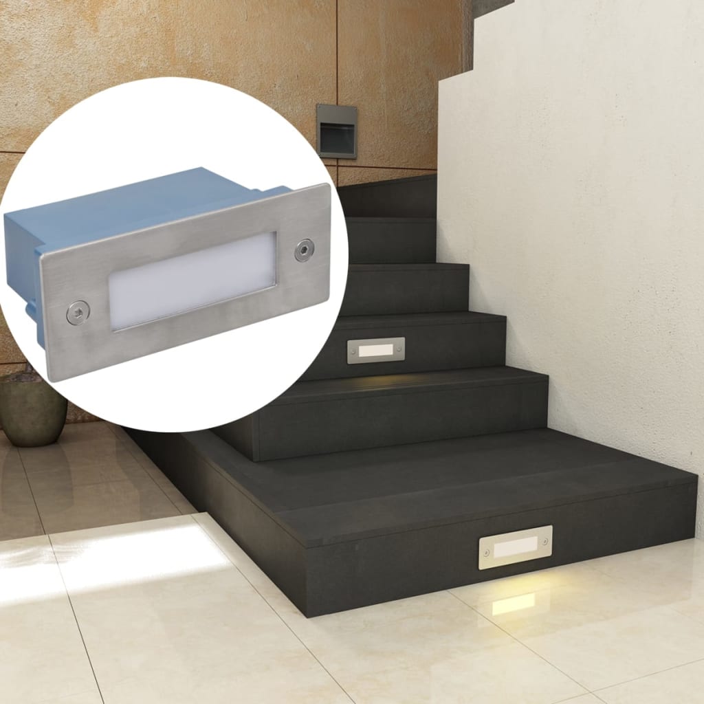 Trapinbouwspots 6 st LED 44x111x56 mm is nu te koop bij PeponiXL, paradijselijk wonen!