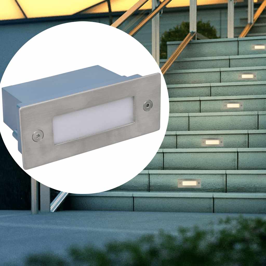 Trapinbouwspots 6 st LED 44x111x56 mm is nu te koop bij PeponiXL, paradijselijk wonen!
