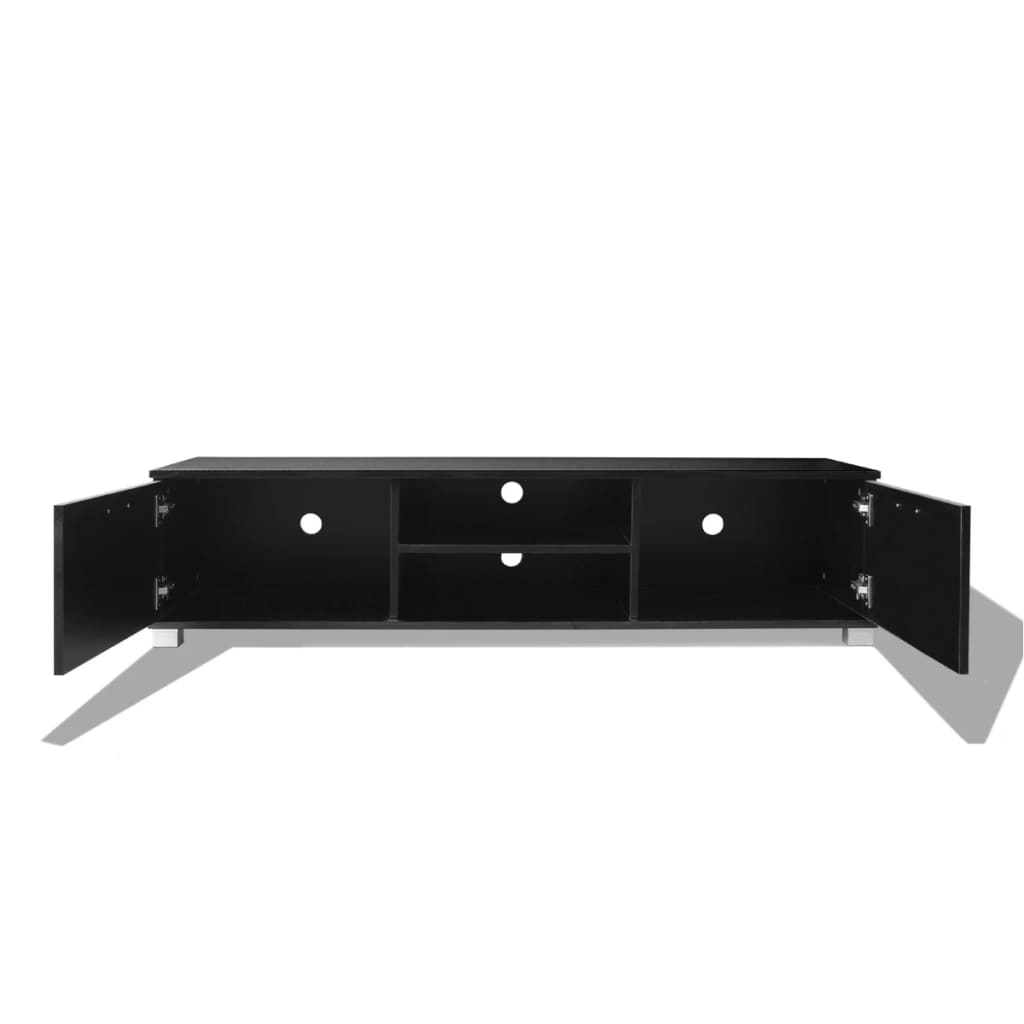 Tv-meubel 140x40,5x35 cm hoogglans zwart is nu te koop bij PeponiXL, paradijselijk wonen!
