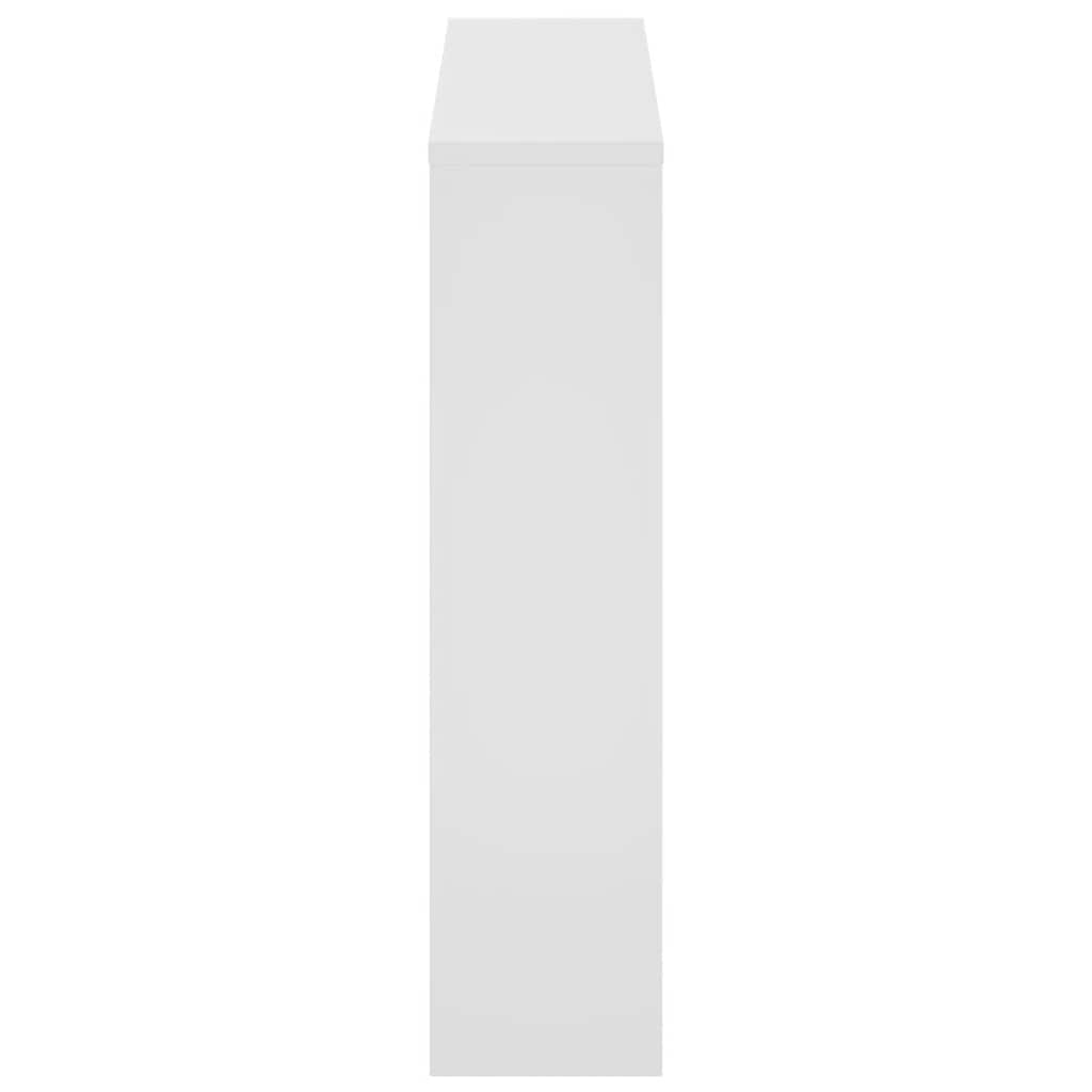 Schoenenkast tweelaags met spiegel 63x17x67 cm wit is nu te koop bij PeponiXL, paradijselijk wonen!