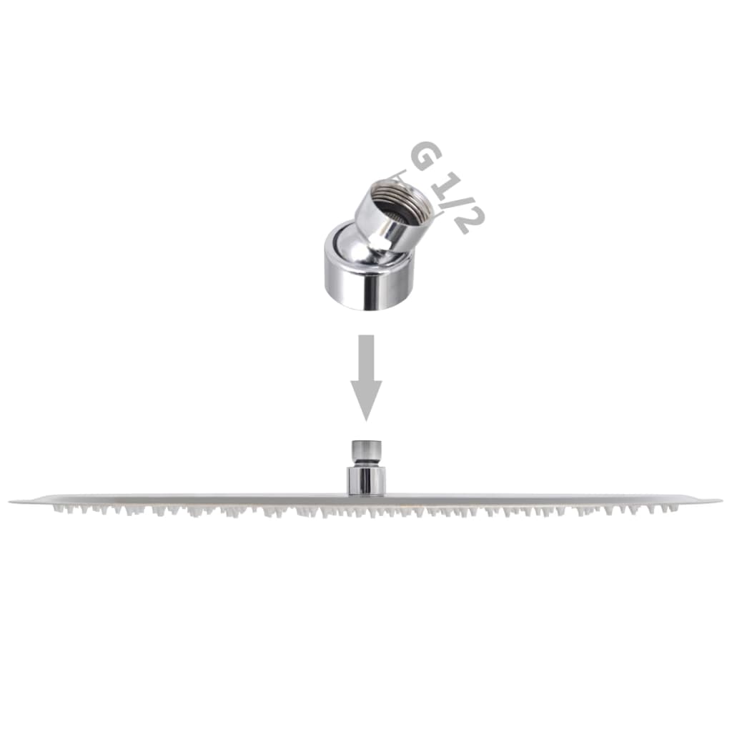 Regendouchekop roestvrij staal 50cm rond is nu te koop bij PeponiXL, paradijselijk wonen!