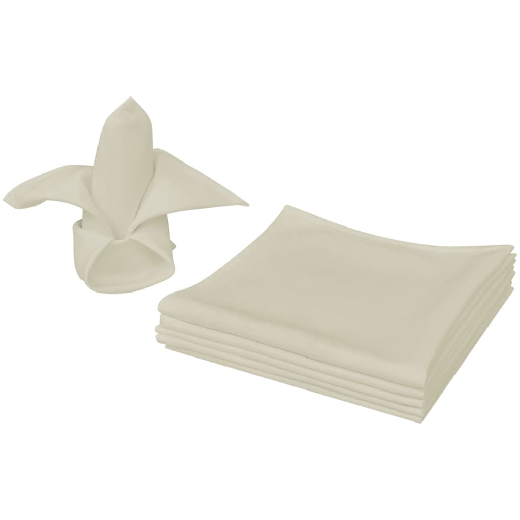 Servetten 10 stuks créme 50x50 cm is nu te koop bij PeponiXL, paradijselijk wonen!
