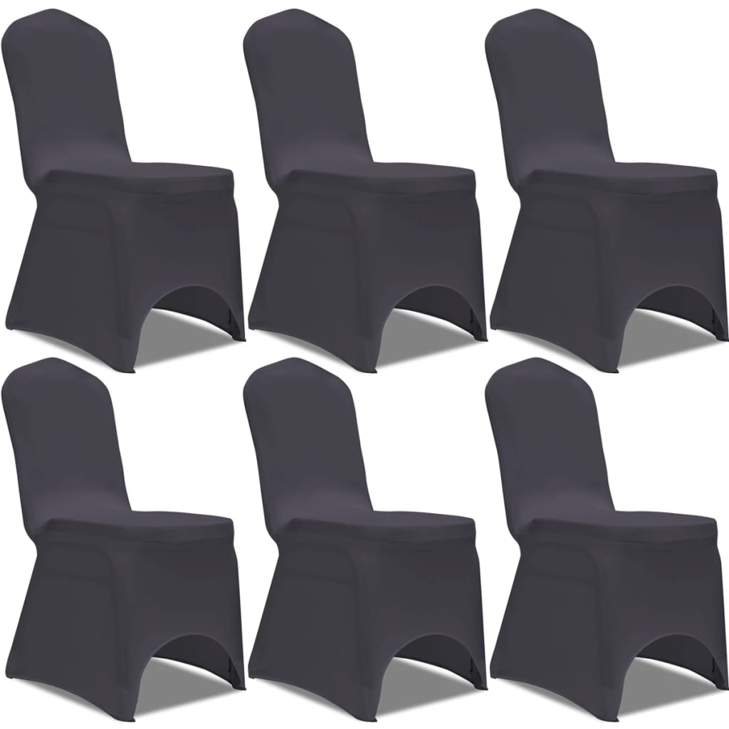 Stoelhoes stretch antraciet 6st is nu te koop bij PeponiXL, paradijselijk wonen!