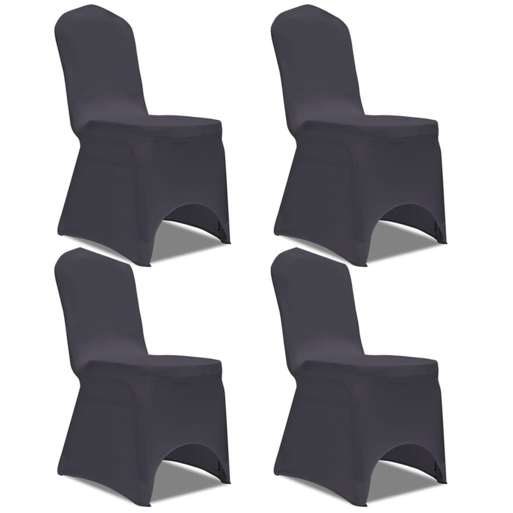 Stoelhoes stretch antraciet 4 stuks is nu te koop bij PeponiXL, paradijselijk wonen!