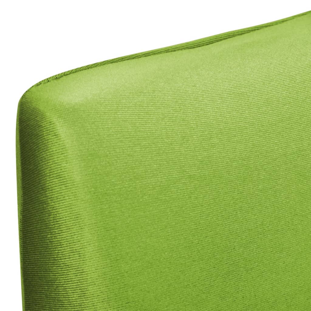 Stoelhoezen 6 st stretch recht groen is nu te koop bij PeponiXL, paradijselijk wonen!