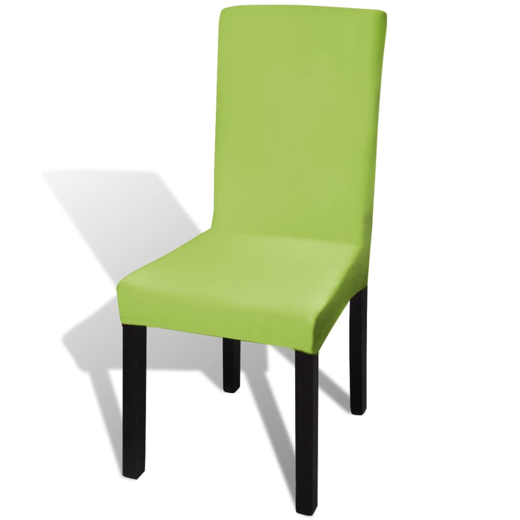 Stoelhoezen 4 st stretch recht groen is nu te koop bij PeponiXL, paradijselijk wonen!