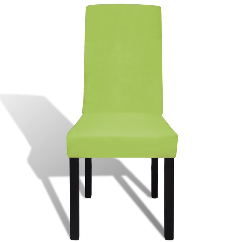 Stoelhoezen 4 st stretch recht groen is nu te koop bij PeponiXL, paradijselijk wonen!