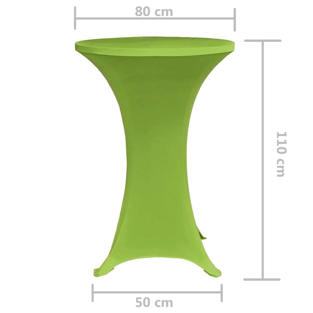 Tafelhoes stretch 2 stuks 80 cm groen is nu te koop bij PeponiXL, paradijselijk wonen!