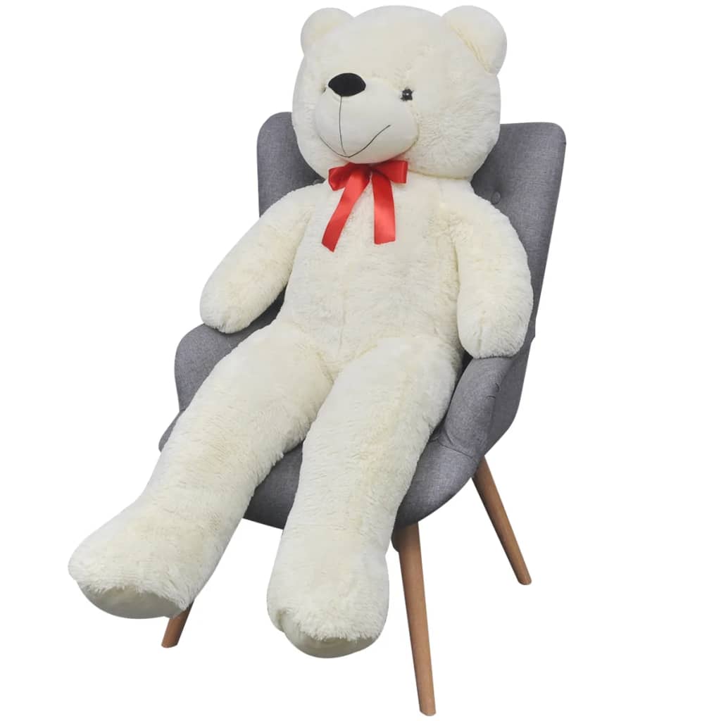 Teddybeer 170 cm pluche wit is nu te koop bij PeponiXL, paradijselijk wonen!