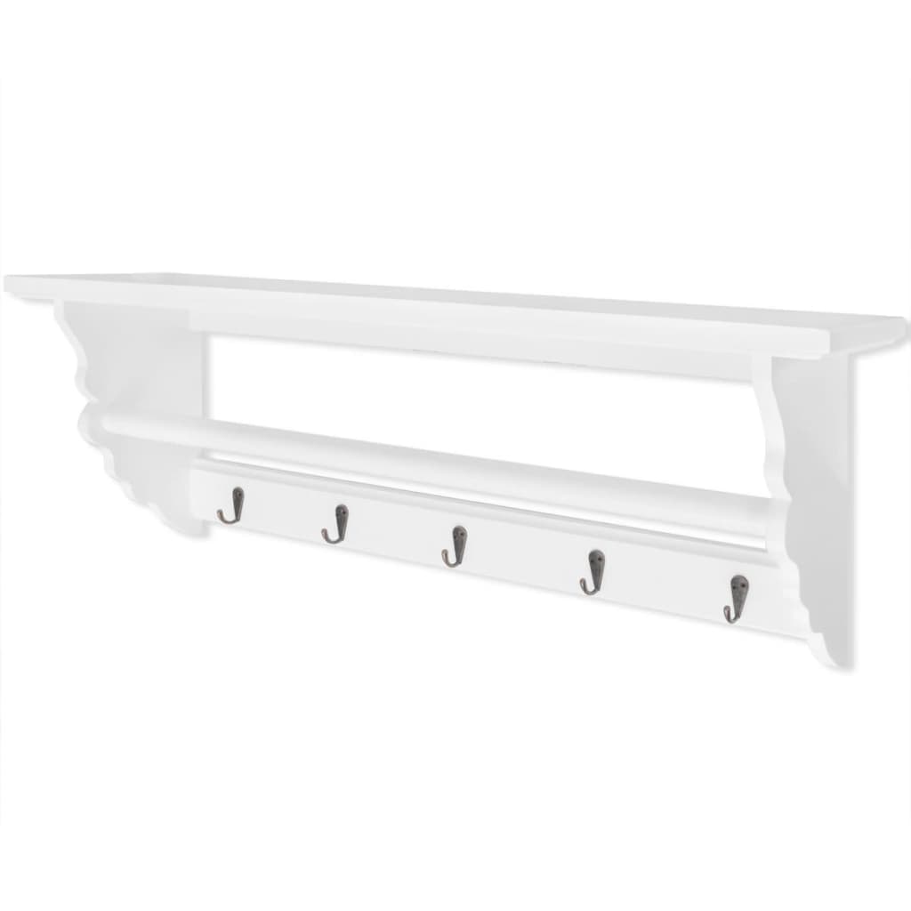 Kapstok barokstijl MDF wit is nu te koop bij PeponiXL, paradijselijk wonen!