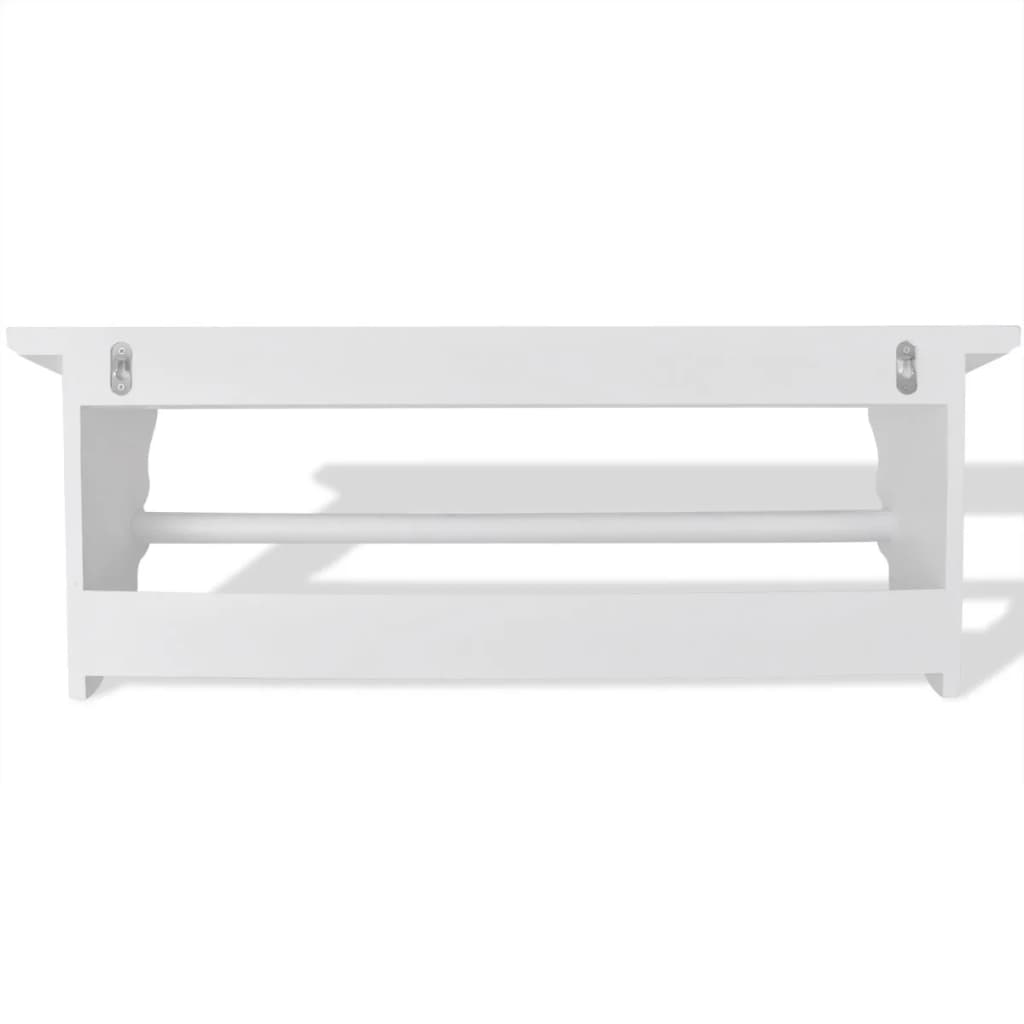 Kapstok barokstijl MDF wit is nu te koop bij PeponiXL, paradijselijk wonen!