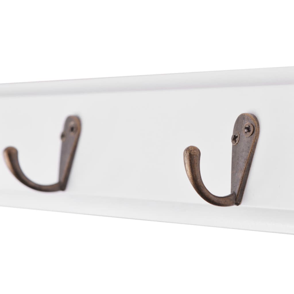 Kapstok barokstijl MDF wit is nu te koop bij PeponiXL, paradijselijk wonen!