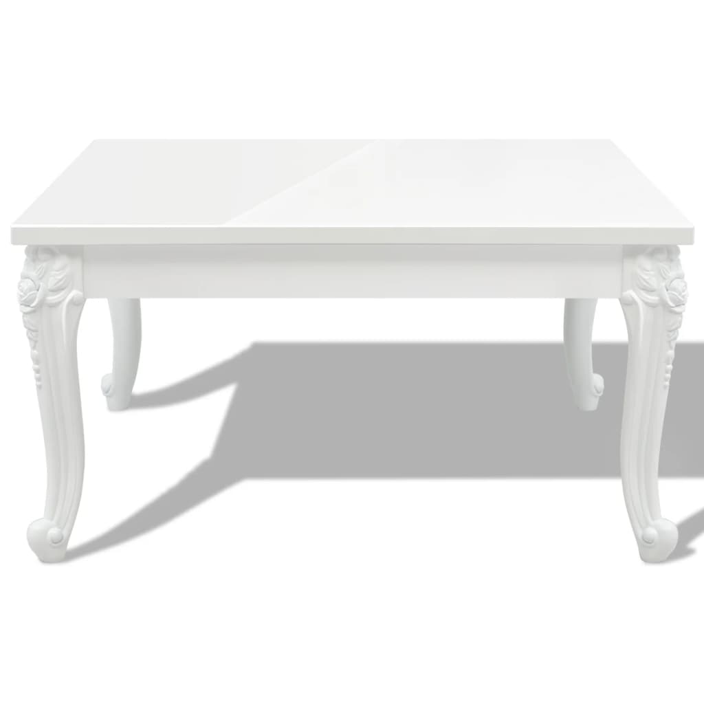Salontafel 80x80x42 cm hoogglans wit is nu te koop bij PeponiXL, paradijselijk wonen!