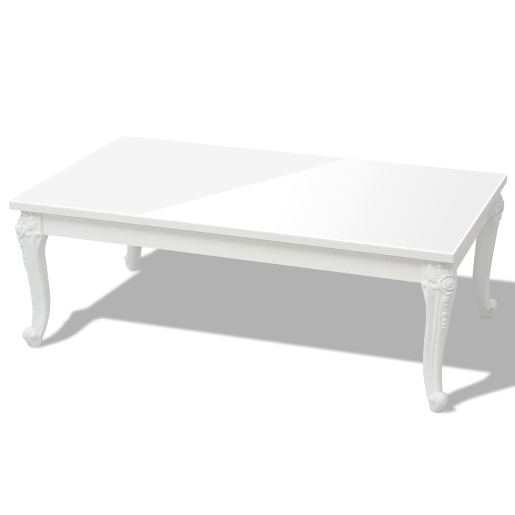 Salontafel 115x65x42 cm hoogglans wit is nu te koop bij PeponiXL, paradijselijk wonen!