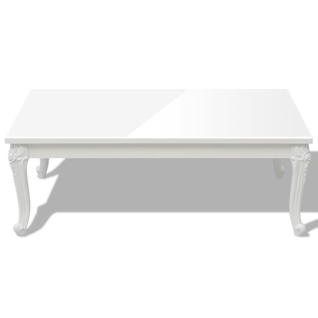 Salontafel 115x65x42 cm hoogglans wit is nu te koop bij PeponiXL, paradijselijk wonen!