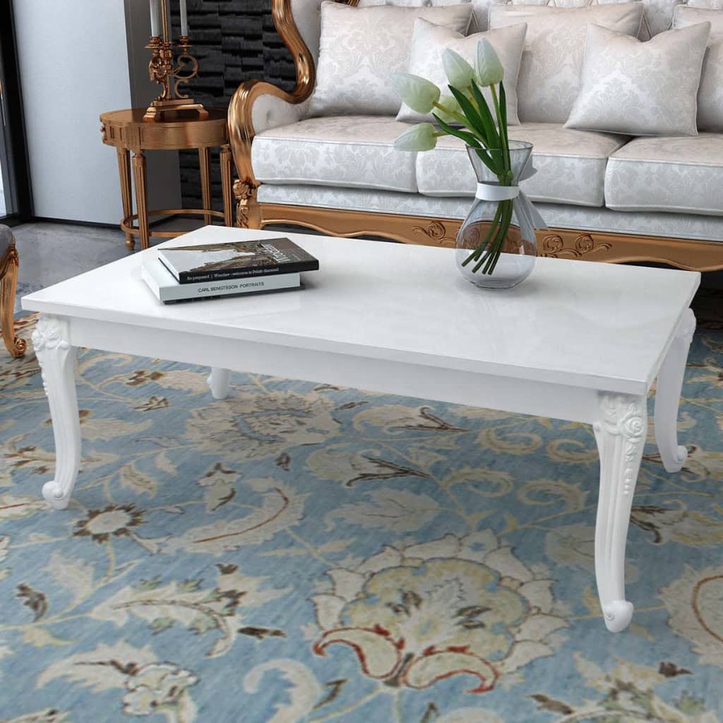 Salontafel 115x65x42 cm hoogglans wit is nu te koop bij PeponiXL, paradijselijk wonen!
