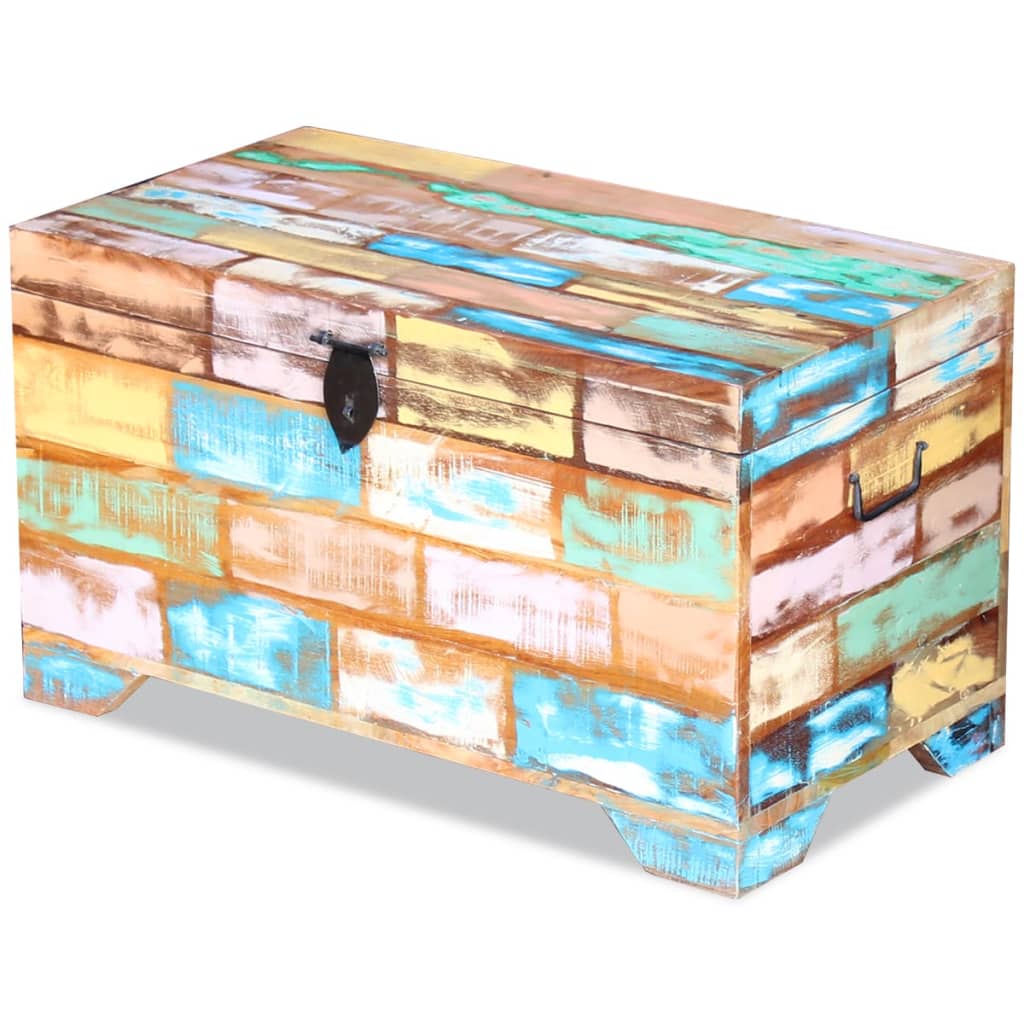 Opbergkist massief gerecycled hout is nu te koop bij PeponiXL, paradijselijk wonen!