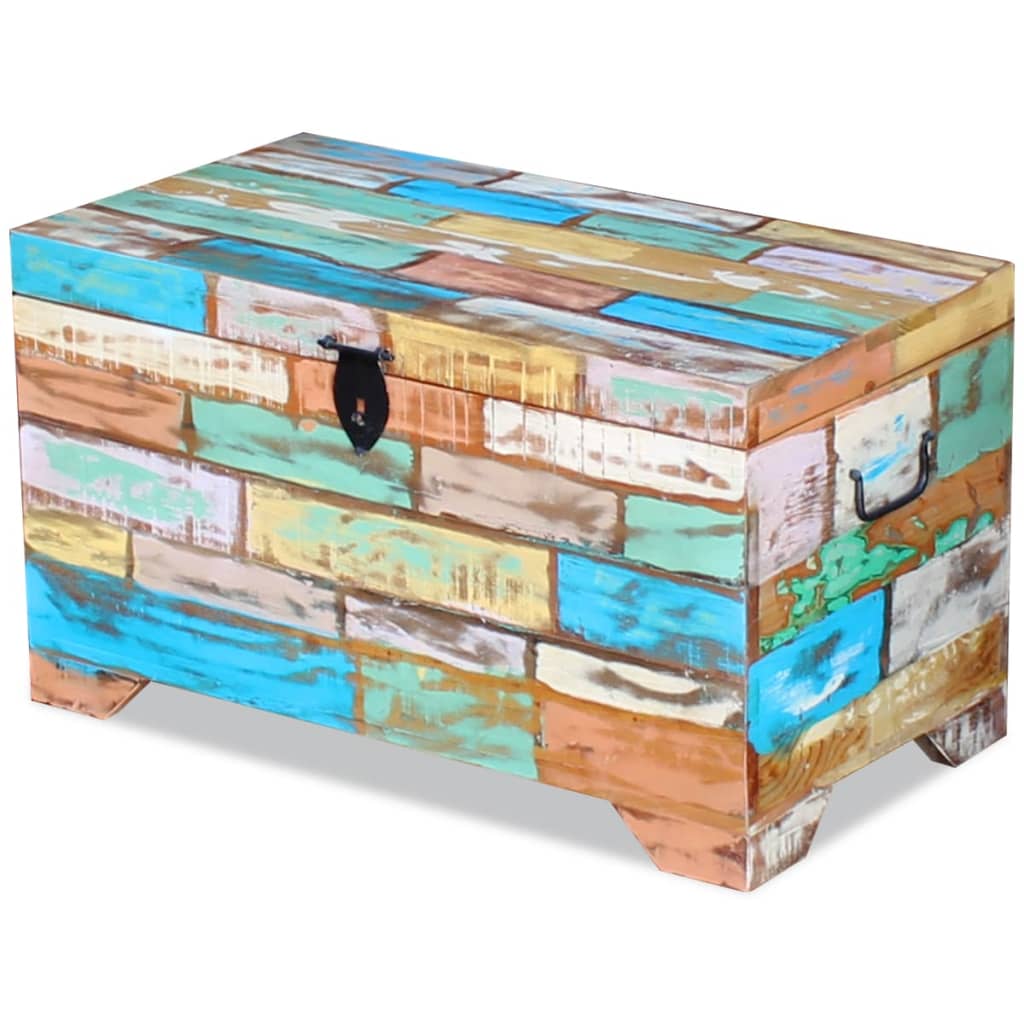 Opbergkist massief gerecycled hout is nu te koop bij PeponiXL, paradijselijk wonen!
