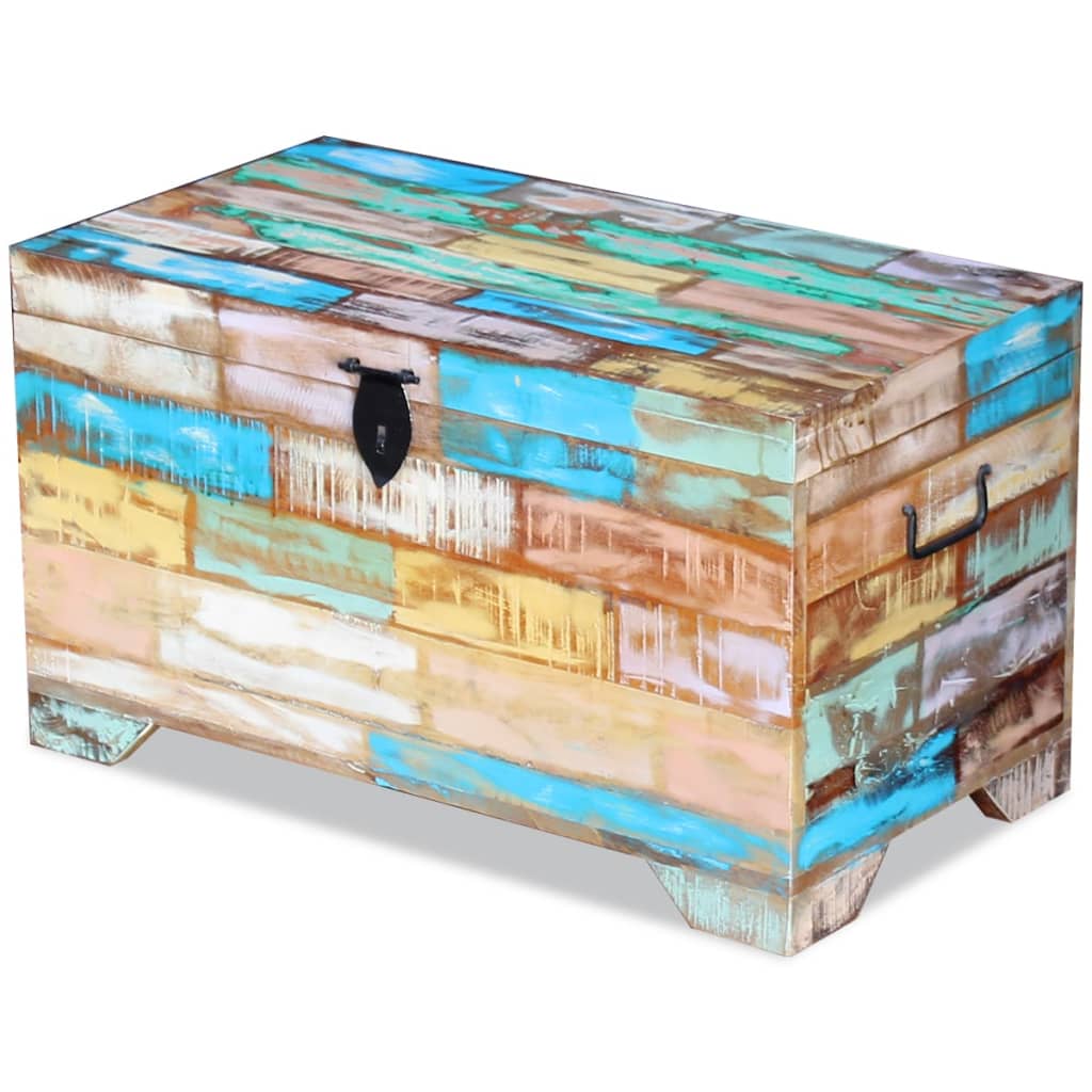 Opbergkist massief gerecycled hout is nu te koop bij PeponiXL, paradijselijk wonen!