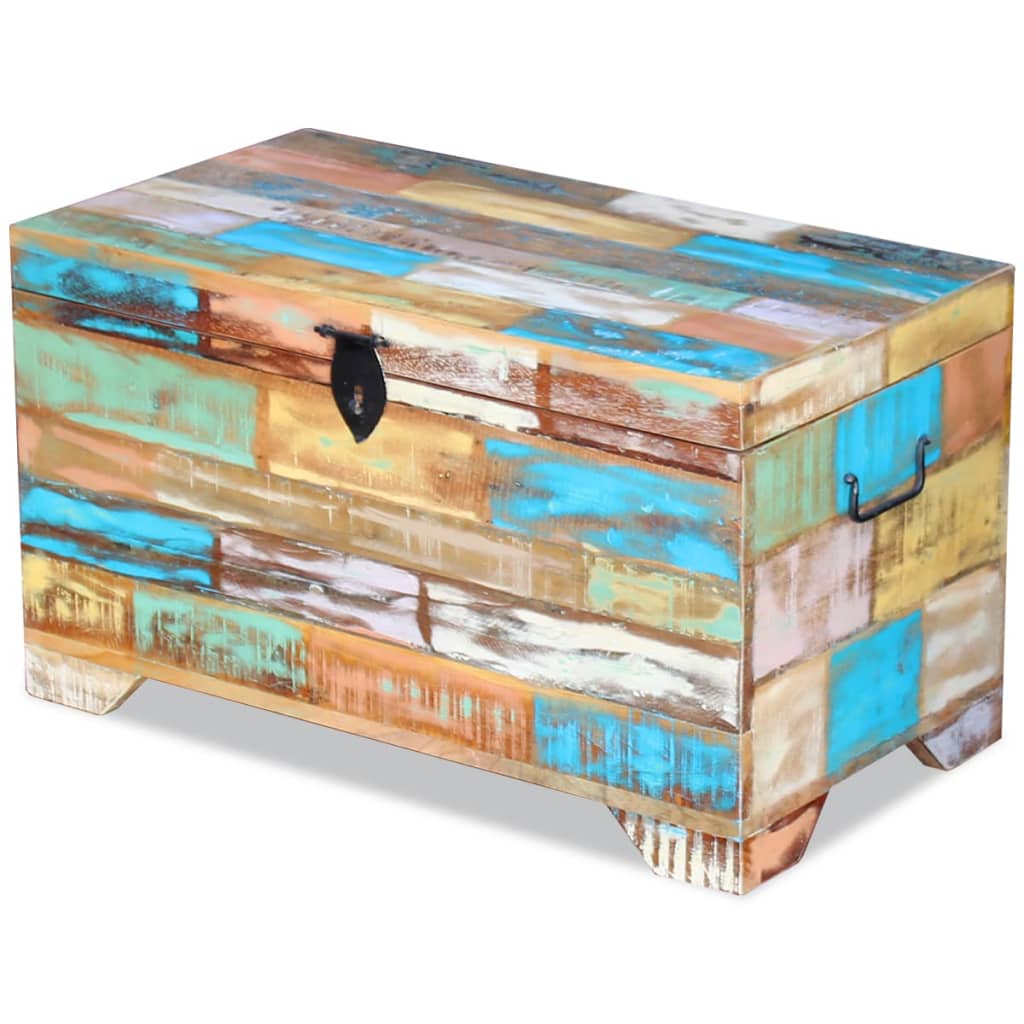 Opbergkist massief gerecycled hout is nu te koop bij PeponiXL, paradijselijk wonen!