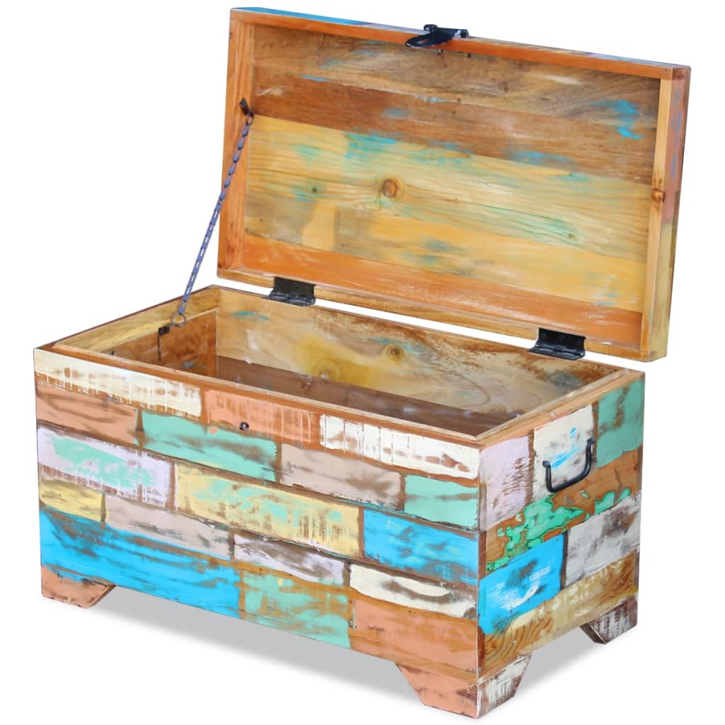 Opbergkist massief gerecycled hout is nu te koop bij PeponiXL, paradijselijk wonen!