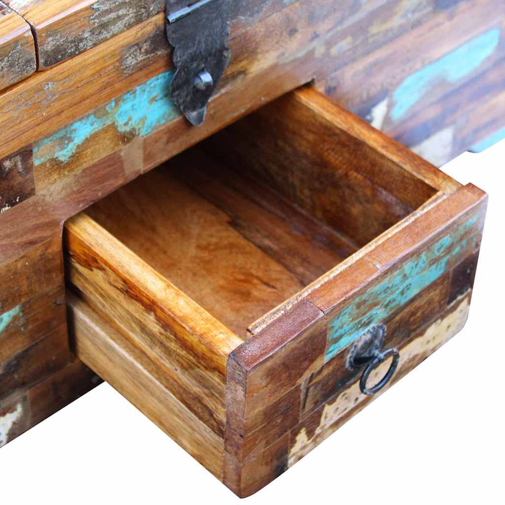Salontafel kist 80x40x35 cm massief gerecycled hout is nu te koop bij PeponiXL, paradijselijk wonen!