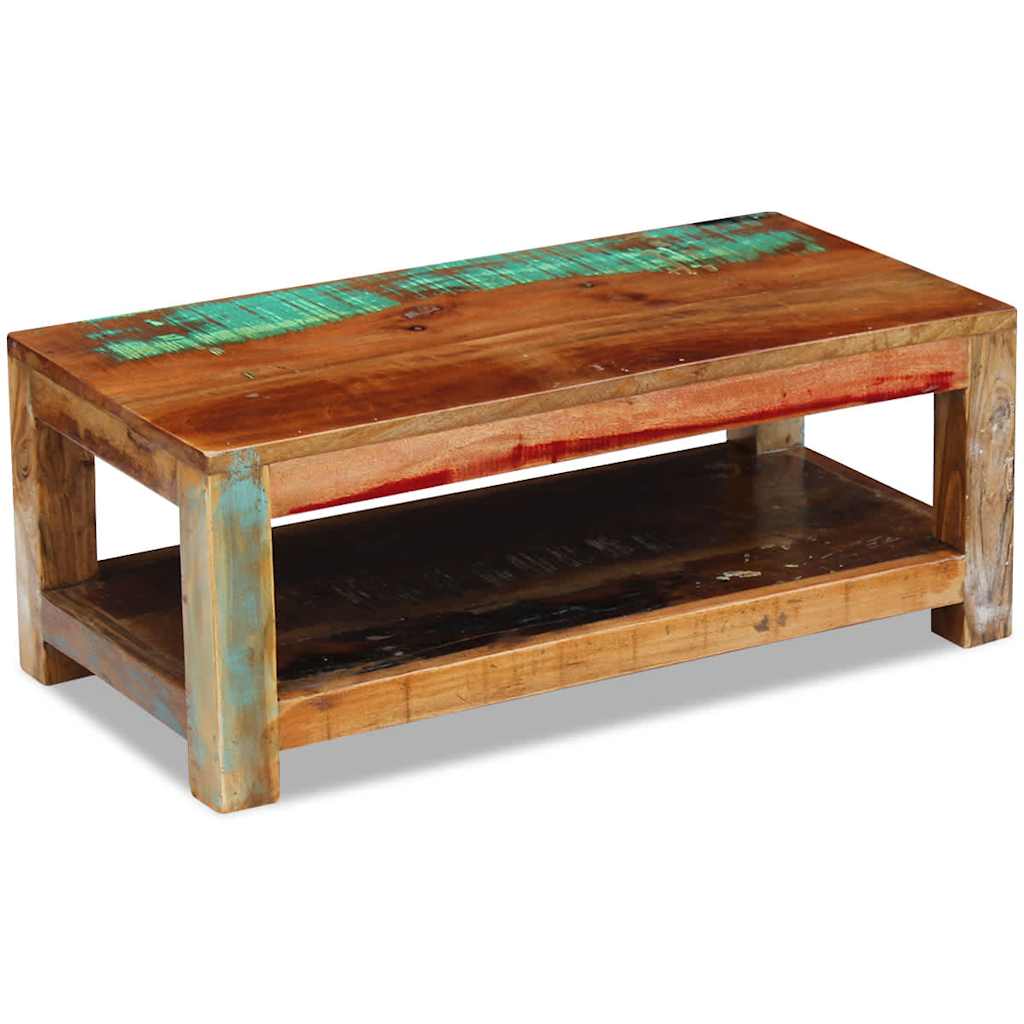 Salontafel 90x45x35 cm massief gerecycled hout is nu te koop bij PeponiXL, paradijselijk wonen!