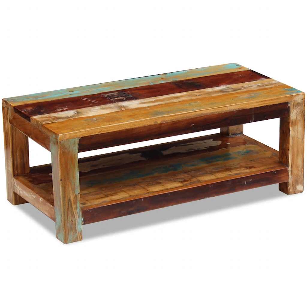 Salontafel 90x45x35 cm massief gerecycled hout is nu te koop bij PeponiXL, paradijselijk wonen!