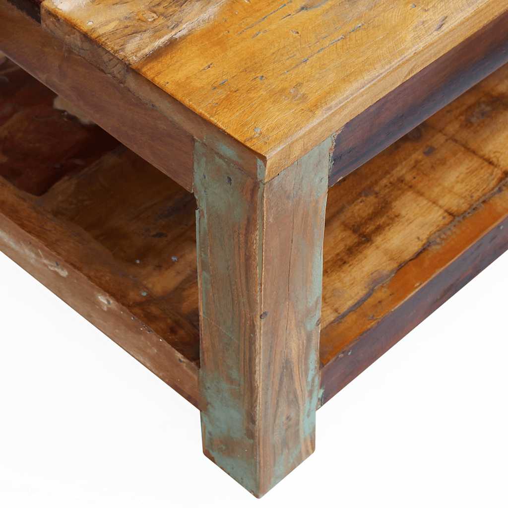 Salontafel 90x45x35 cm massief gerecycled hout is nu te koop bij PeponiXL, paradijselijk wonen!