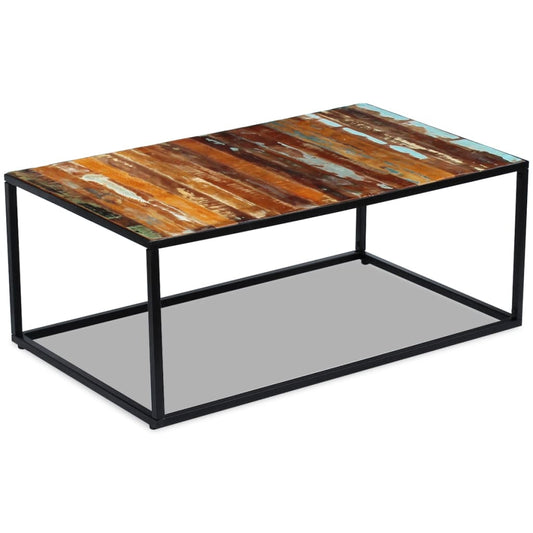 Salontafel 100x60x40 cm massief gerecycled hout is nu te koop bij PeponiXL, paradijselijk wonen!