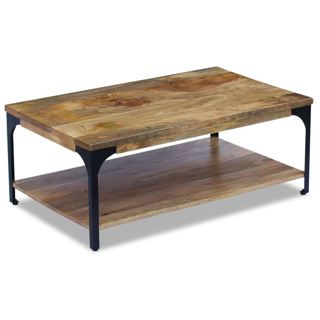 Salontafel 100x60x38 cm mangohout is nu te koop bij PeponiXL, paradijselijk wonen!
