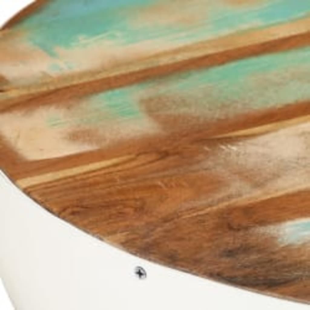 Salontafel komvormig 60x60x30 cm massief gerecycled hout is nu te koop bij PeponiXL, paradijselijk wonen!